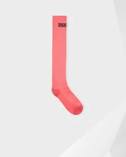 Hunter Tall Original Knit Boot Sock In Rhythmic Pink
