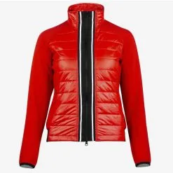Horze Robyn Womens Combo Jacket In Red 33463