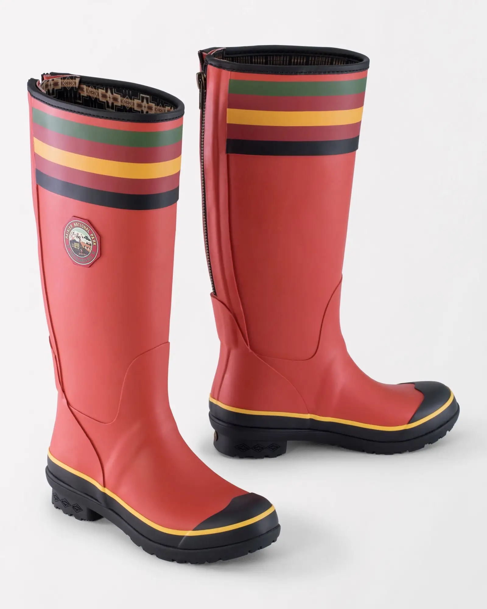 Pendleton National Park Tall Rain Boot In Rainier Red 1 Pendleton National Park Tall Rain Boot In Rainier Red