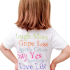 Gretchen Scott Laugh More Child T-Shirt In White COTECH