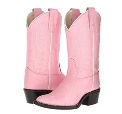 JAMA CORPORATION Old West Kids Cowgirl Boot 8119 In Pink