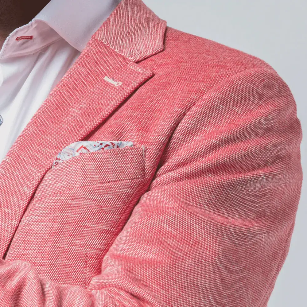7 Downie St. 7 Downie Coral Men's Sport Coat Pink Blazer 2 7 Downie St. 7 Downie Coral Men's Sport Coat Pink Blazer - Image 2