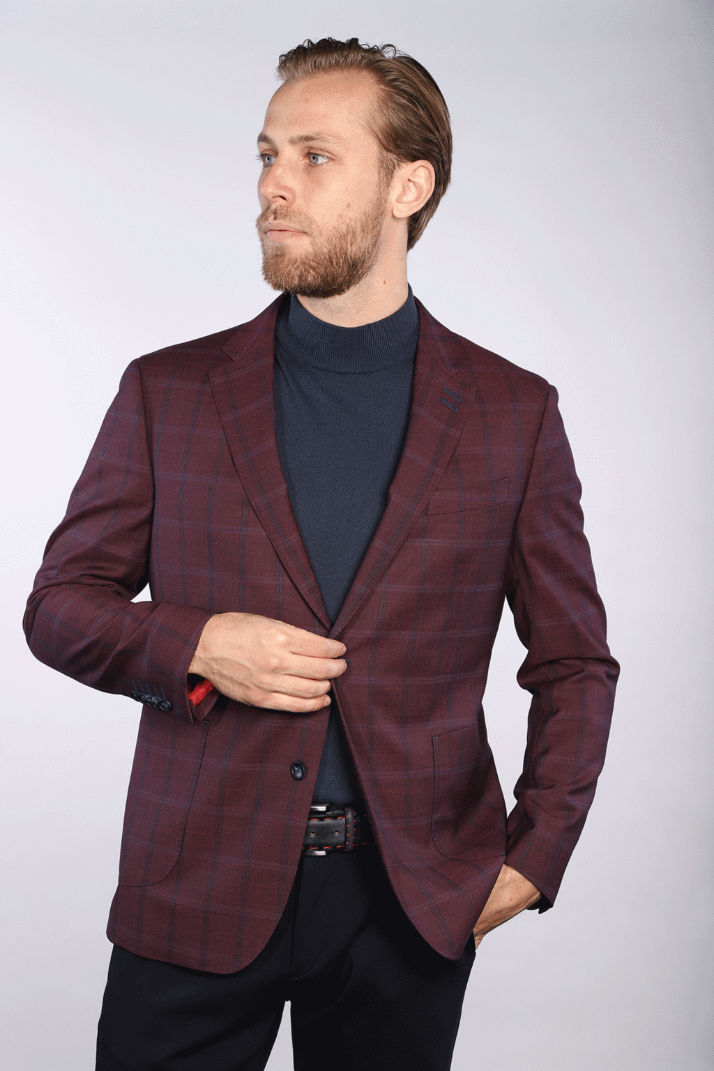 7 Downie St. 7 Downie Street Blazer Tobey Men's Burgundy All Season Sports Coat 1 7 Downie St. 7 Downie Street Blazer Tobey Men's Burgundy All Season Sports Coat