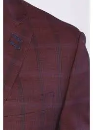 7 Downie St. 7 Downie Street Blazer Tobey Men's Burgundy All Season Sports Coat 3 7 Downie St. 7 Downie Street Blazer Tobey Men's Burgundy All Season Sports Coat - Image 3