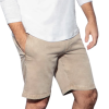 7 Downie St. 7 Downie Men's Shorts In Kaki Super Soft Brushed Cotton Pants With 4-way Stretch
