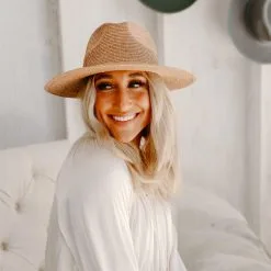 American Hat Company AhatM SWAN STRAW SUN HAT