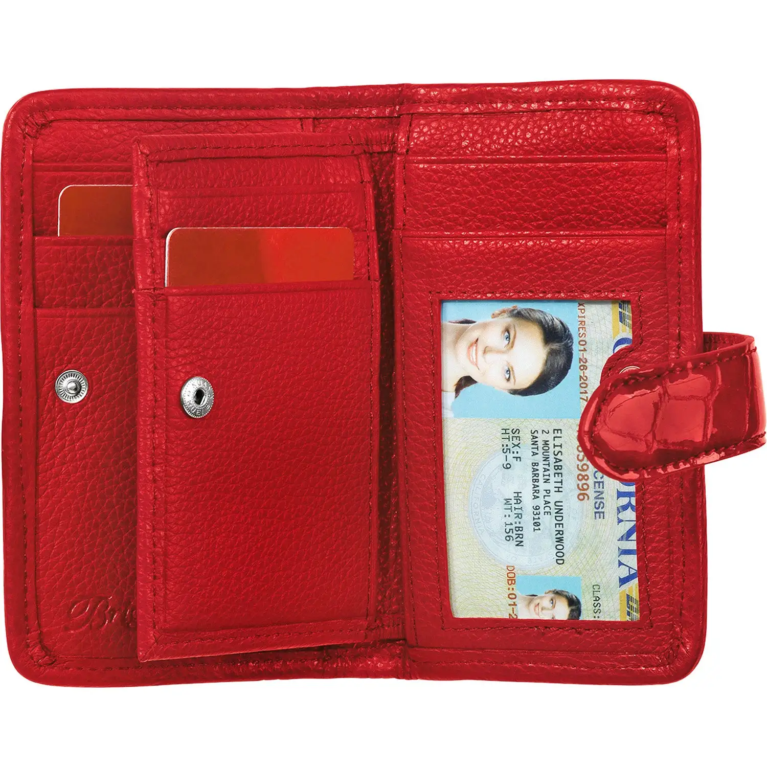 Brighton Women's Bellissimo RED Heart Card Wallet 2 Brighton Women's Bellissimo RED Heart Card Wallet - Image 2