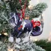 Classy Equine Gypsy Vanner Horse Christmas Ornament- Black And White Tobiano Horse II