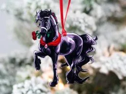 Classy Equine Friesian Horse Ornament- Romeo CEHODI001 FW22