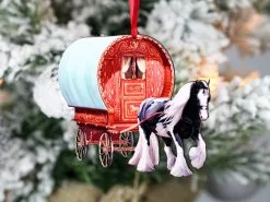 Classy Equine Gypsy Cob Horse Vardo Ornament CEHOD0012 FW22