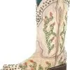Corral Women's Cactus Cowboy Boots C3447 Saddle ON SALE