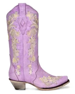 Corral Boots Corral Women's A4241 Lilac Purple Cowboy Boot -Cheap Men's Formal Wear Store CorralA4241LilacPurpleWomen sCowboyBootSS22COR202204 3 0043 A4241 boot 01