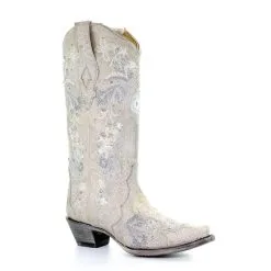 Corral Boots Corral A3521 Wedding Collection Maria White Crystal Boot SS23