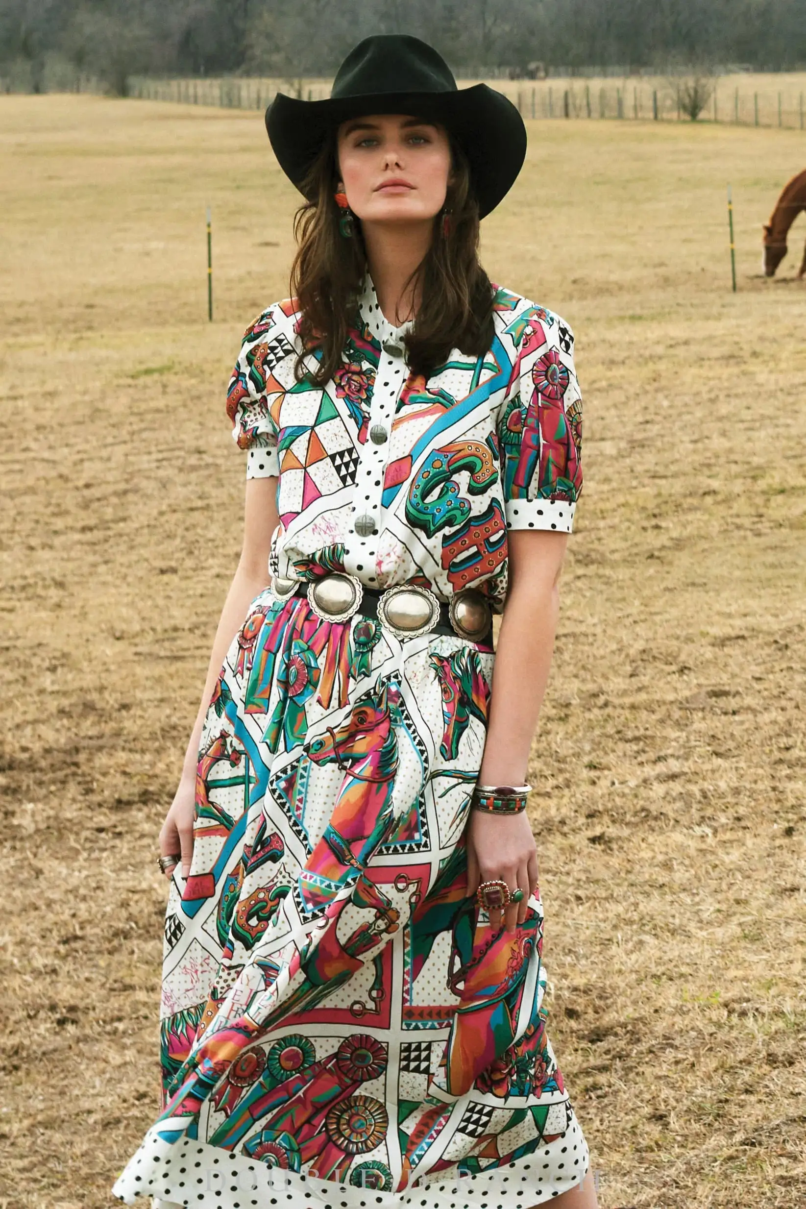 Double D Ranch Double D Women's Hay Babies Top 2 Double D Ranch Double D Women's Hay Babies Top - Image 2