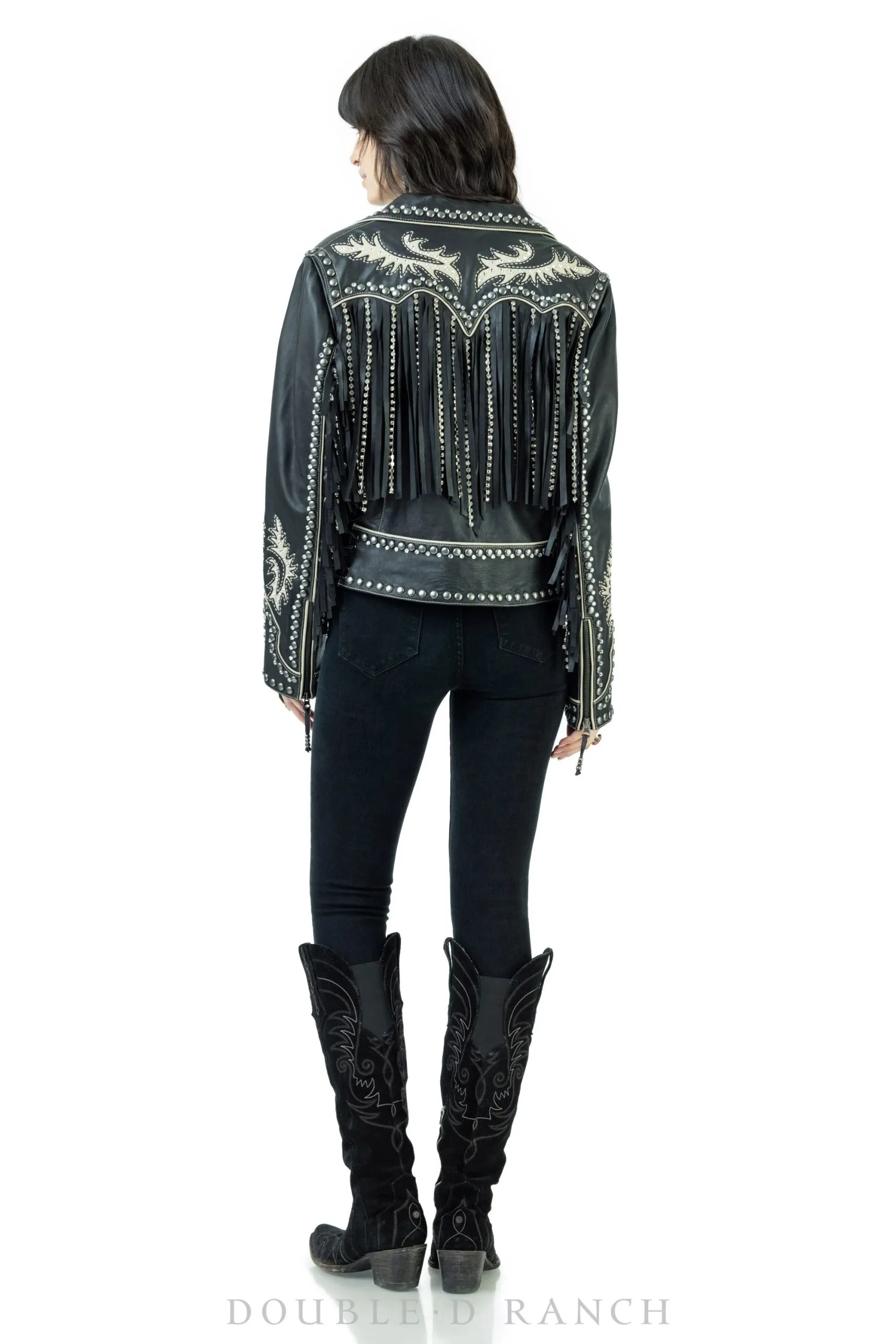 Double D Ranch Design Handy With The Steel Leather Jacket 3 Double D Ranch Design Handy With The Steel Leather Jacket - Image 3