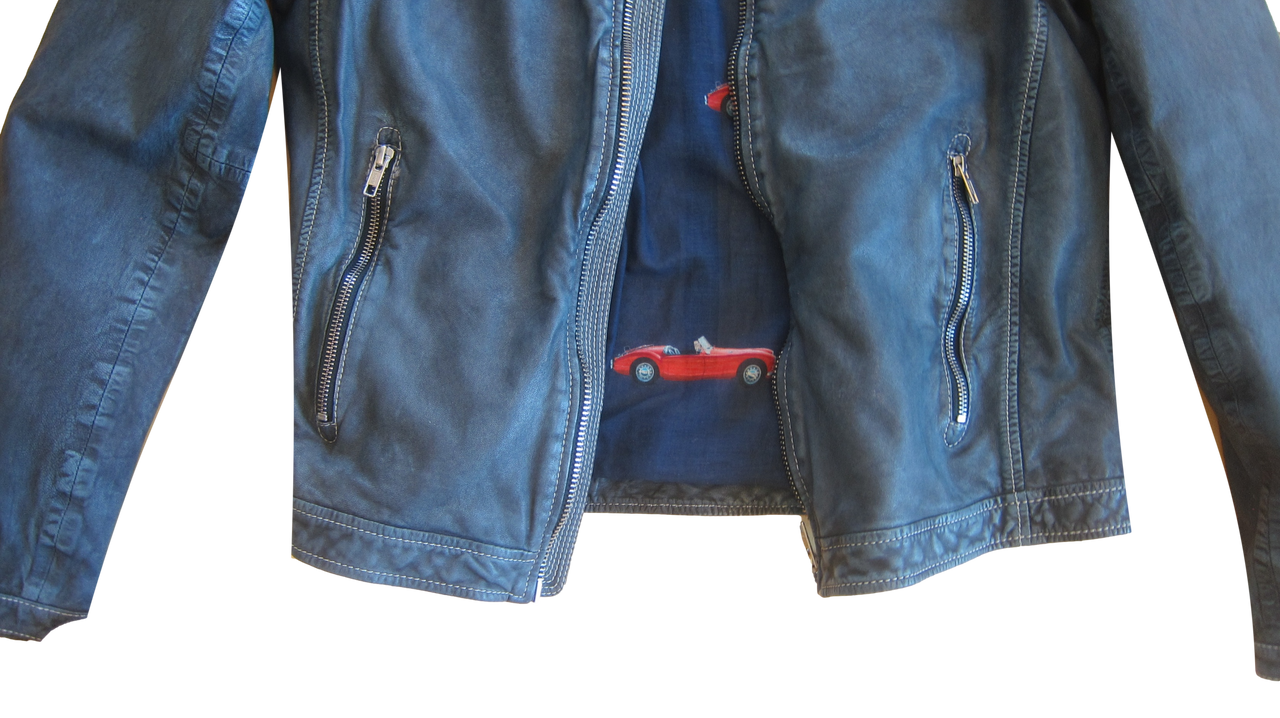 GEORG ROTH MOTO STYLE INDIGO LEATHER GR100 3 GEORG ROTH MOTO STYLE INDIGO LEATHER GR100 - Image 3