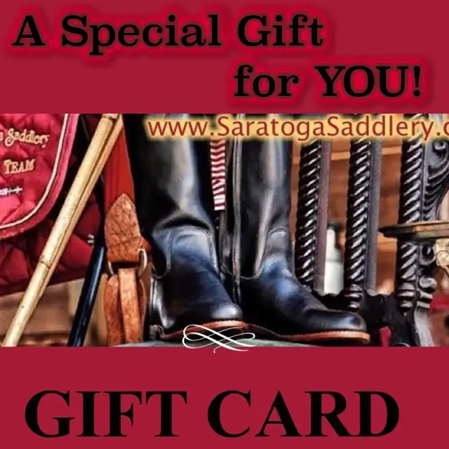 ONLINE Saratoga Saddlery Gift Card 1 ONLINE Saratoga Saddlery Gift Card