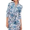 Gretchen Scott Twist Shout Dress Birds Bees BLUES S22 JDTSBB