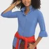 Gretchen Scott Women's Priss Blouse In French Blue
