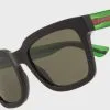 Gucci Sunglasses Gucci Women's Sunglass Black Green