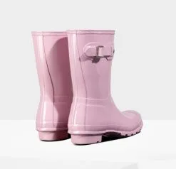 Hunter Short Original Short Gloss Foxglove PINK Rain Boot -Cheap Men's Formal Wear Store HunterSHortrainbootpinkfoxglove