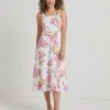 Jude Connally Kaia Dress Midi Impressionist Floral White