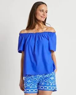 Jude Connally Georgia Top Cobalt Blue SS23