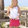 Jude Connally Morgan Skort Foulard Red