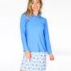 Jude Connally Sonia Skort In Ikat Periwinkle