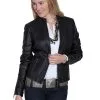 Scully Women's Leather Jacket In Black Lamb L331