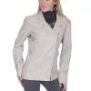 Scully Long Motorcycle Jacket In Cream Lamb L731