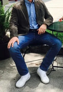 Gimo Men's 100% Leather Goat Jacket 58223