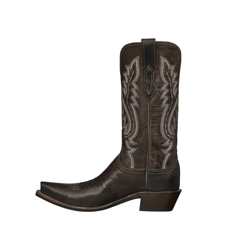 Lucchese Women's M5002 Madras Goat Cassidy Boot Chocolate 3 Lucchese Women's M5002 Madras Goat Cassidy Boot Chocolate - Image 3