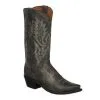 Lucchese Men's M1001 Lewis Boot In Madras Goat Anthracite Grey