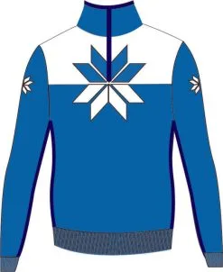 M. MILLER M.Miller Neige Snowflake Half Zip Sky BLUE WL27-SkyWL FW22