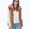 MUSI Furs Sarah American Grey Fox Vest 19430
