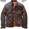 Missani Men's Brown Antique Lamb Leather Jacket 392530