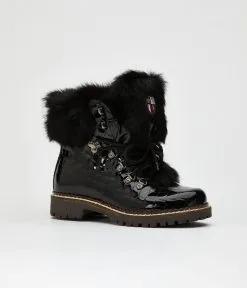 NIS Croco Black / Black Rabbit Ankle Winter Boot 1915450/1 13 NIS Croco Black / Black Rabbit Ankle Winter Boot 1915450/1 -Cheap Men's Formal Wear Store NISCrocoBlack onBlackfurAnkleWinterBootBestApresWinterboot1915450 1FW22brigit cocco nerobrigit croco black