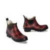 Pendleton Classic Ombre Chelsea Short Rain Boot In Red/Black 62031