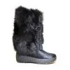 Regina Imports Regina Gigi BLACK Fur Winter Boot MADE In Italy ON SALE LIMITED TIME