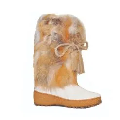 Regina Imports Regina Gigi Matilda White Fox Women's Winter Boot MADE In Italy ON SALE Limited Time