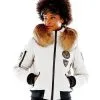 M. Miller Taryn White Touring Patch Bomber With Natural Finn Raccoon ON SALE
