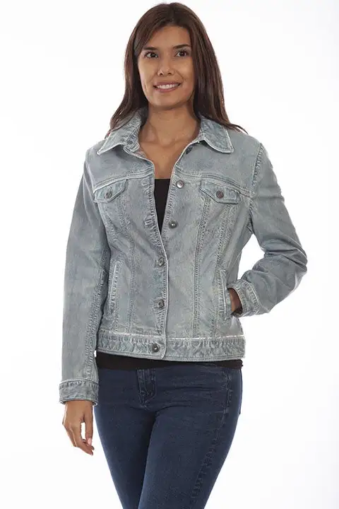 Scully L1041 LD Denim Leather Jacket SS23 2 Scully L1041 LD Denim Leather Jacket SS23 - Image 2