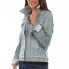 Scully L1041 LD Denim Leather Jacket SS23