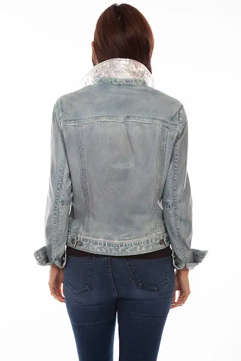 Scully L1041 LD Denim Leather Jacket SS23 3 Scully L1041 LD Denim Leather Jacket SS23 - Image 3