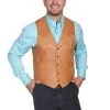 Scully Men's Lambskin Vest - Ranch Tan