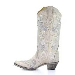 Corral Boots Corral A3521 Wedding Collection Maria White Crystal Boot SS23 -Cheap Men's Formal Wear Store a3521 1