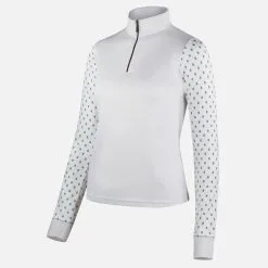 HORZE Women's Long Sleeve Show Shirt 33477 In White