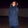 B Vertigo Women's Gwyneth Winter Parka Jacket In Dark Navy