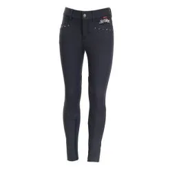 HORZE B Vertigo Oliva Fancy Girl's Breeches In Navy